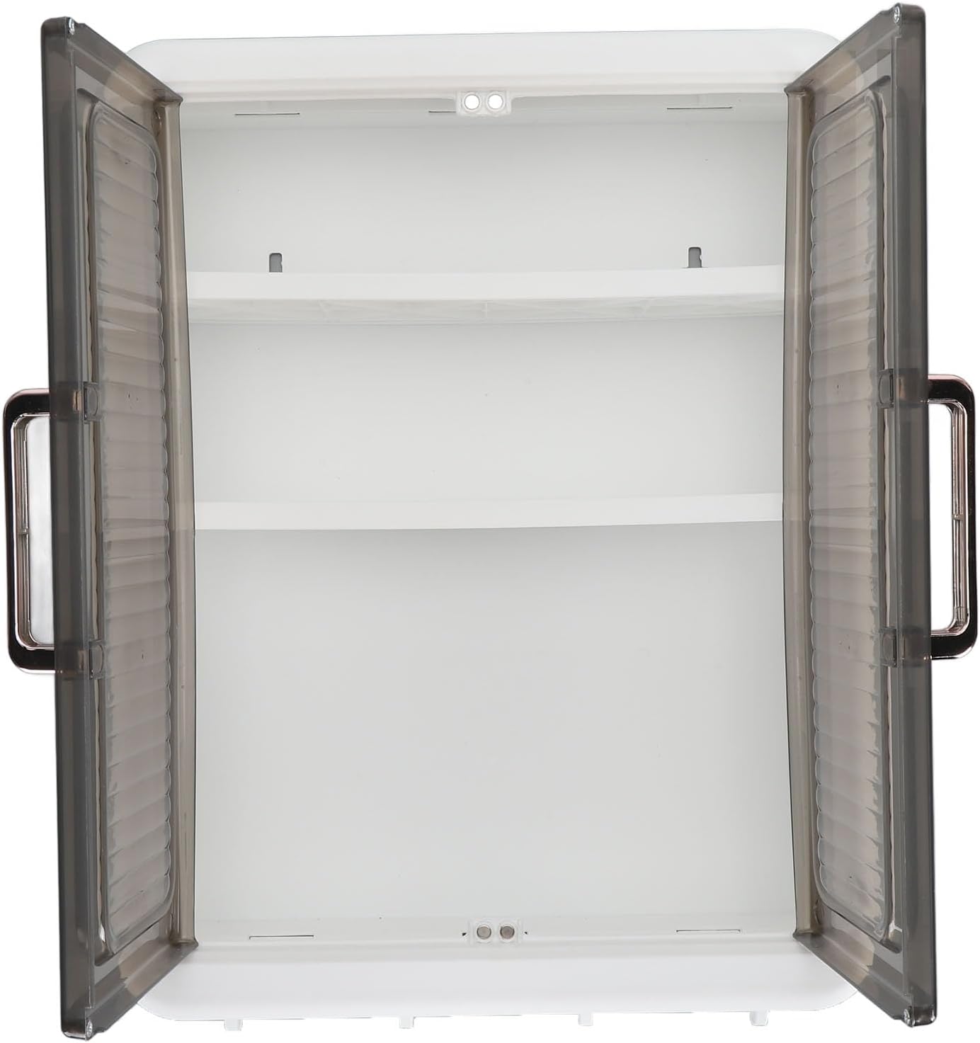 TOPINCN Wall Mounted Bathroom Cabinet, Makeup Organizer Shelf Perfume Cosmetic Display Cabinet with Hooks, Over The Toilet Storage Organizer Skincare Storage Rack for Bathroom