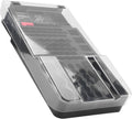The Battery Storage Case,Organizer with Hinged Clear Cover, with Battery Tester, Holds 93 Batteries Various Sizes, Black