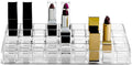 36 Slots Acrylic Lipstick Organizer, Thickened Multi-Grid Clear Lip Gloss Perfume Sample Mascara Display Storage Holder for Drawer and Vanity, 10 x 4.6 x 2.3 Inch
