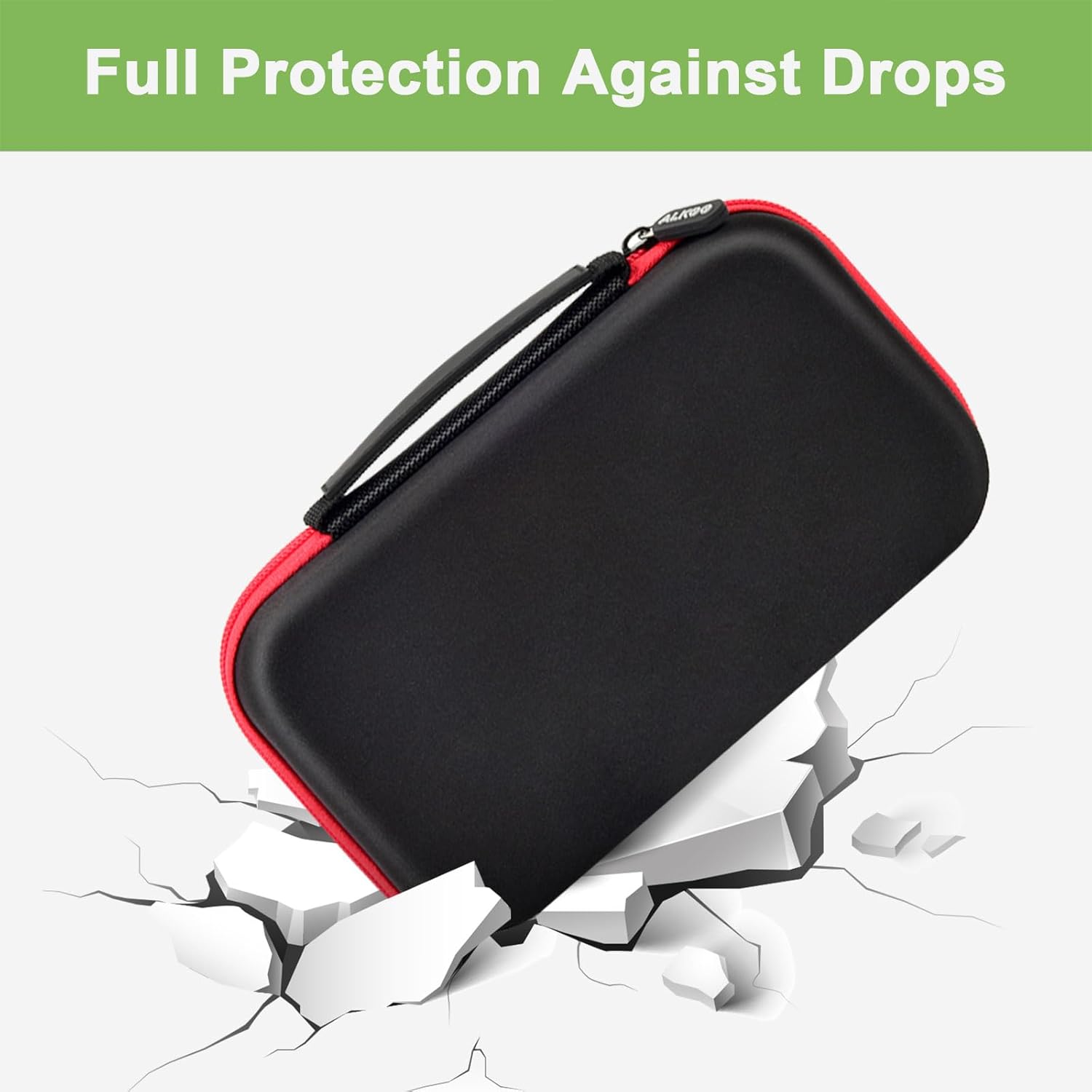 ALKOO Battery Organizer Storage Holder Case Box for 69+ Batteries AA AAA C Cell 9V 3V Lithium - No Tester Included (Red)