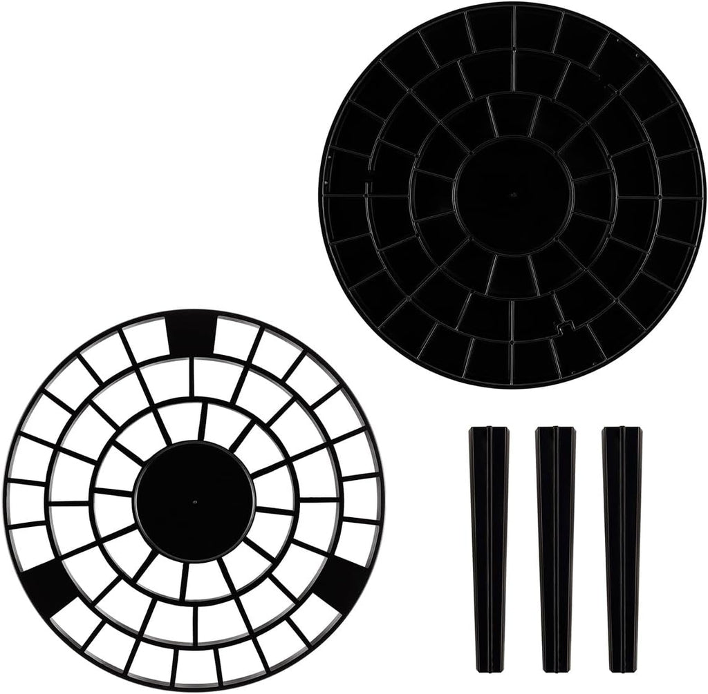 Creative Mark Brush Crate Brush Storage Holder - Brush Crate for Painting, Artists, Drying, & More! - Black