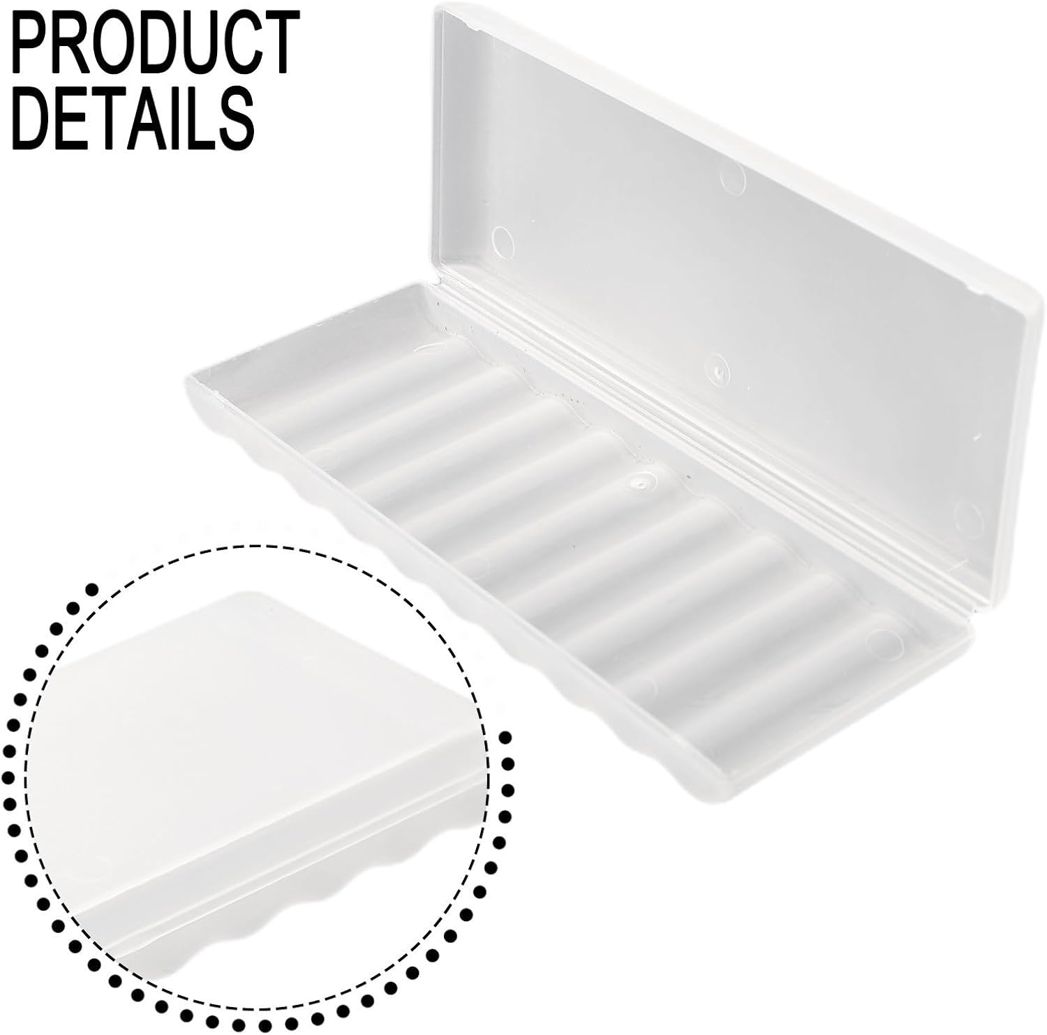 AAA Battery Storage Case Holder Box Battery Plastic Case 10 Slots AA AAA Storage Organizer PP Material Secure Closure Portable Compact Battery Holder Box(AA-10 Slots)