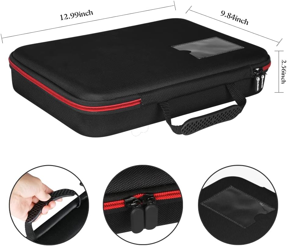 Battery Organizer Storage Box with Tester, Battery Vault Case Fireproof Waterproof Explosionproof Holder Box with Tester BT-168 Checker Carrying Case Container Bag Fit for 200+ Batteries AA AAA C D 9V