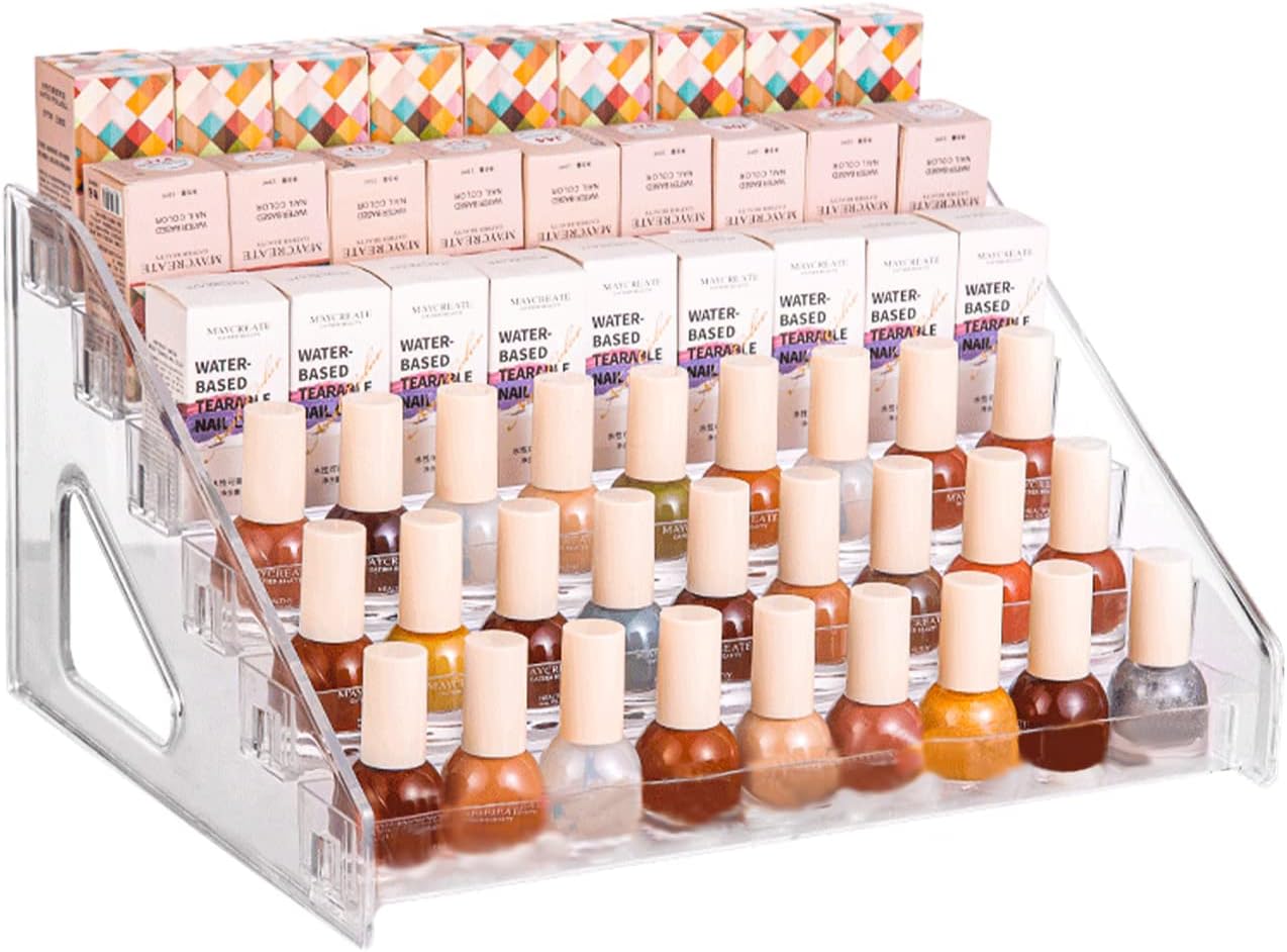 Nail Polish Organizer - Sunglasses Organizer - Clear Eyeglasses Display - Eyeglasses Storage - Essential Oils Holder(6 layer)