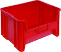 Hudson Exchange 20" x 15" x 12.5" (3 Pack) Plastic Giant Stackable Hopper Bin Container, Red