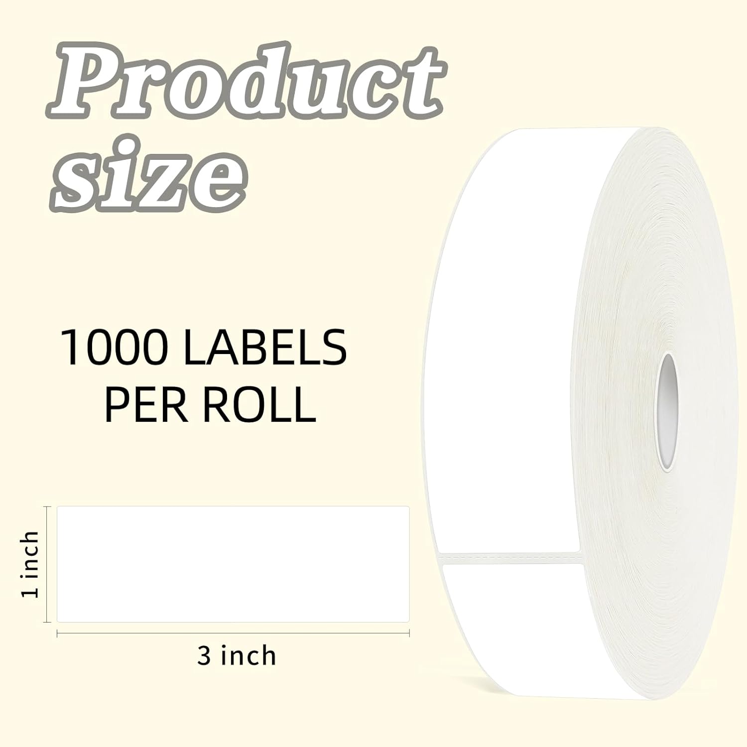 1000 Blank Removable Freezer Labels Water Oil Resistant with Perforation Line for Food Containers Jars Pantry Organization (Ink Quick-Dry，1” x 3”)