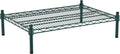 21" x 30" NSF Green Wire Stationary Dunnage Storage Rack with 8" Posts Ideal for Commercial Kitchen Home Garage Warehouse Shelters