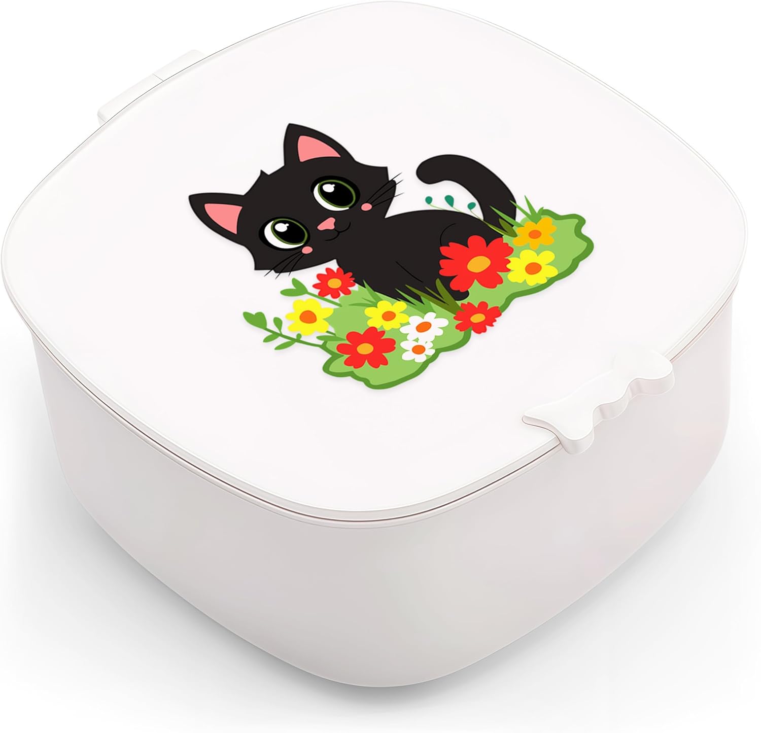 Small Hair Accessories Organizer Box For Girls Kids Teens Women, Hair clips/Ties/bands/pins/barrettes/scrunchies Organizer and Storage! (Cat)