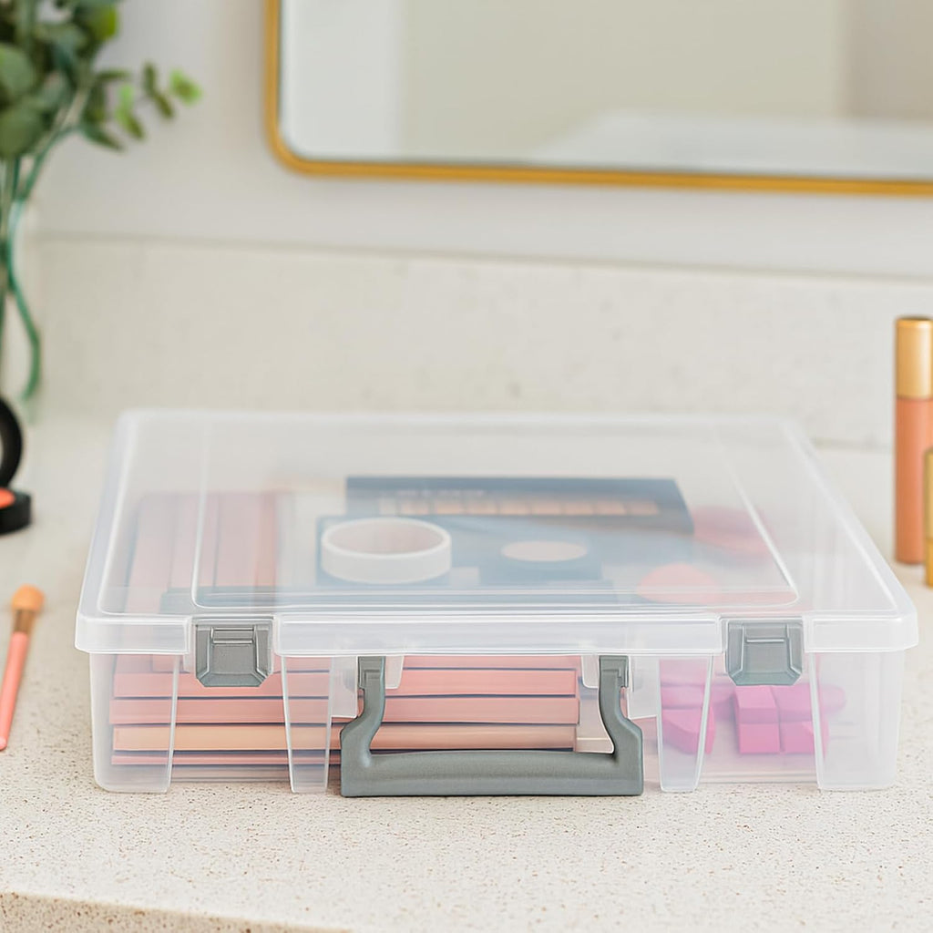 Best Kept Bathroom Cabinet Organizer | Plastic | Hair Product | Baby Bottle Storage | Food Containers | Open Core, 1 Pack