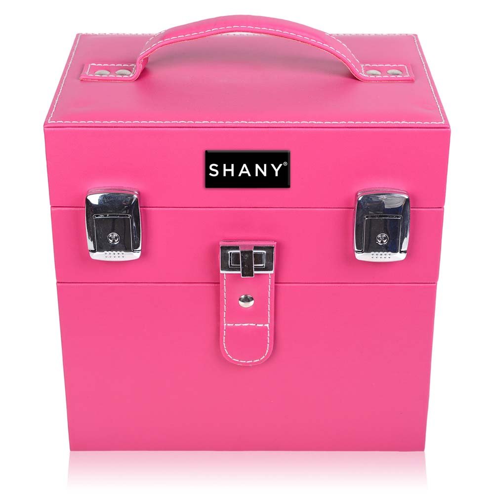SHANY Color Matters - Makeup Travel Case Nail Accessories Organizer and Makeup Train Case - Makeup Storage Box - Sugar Gum