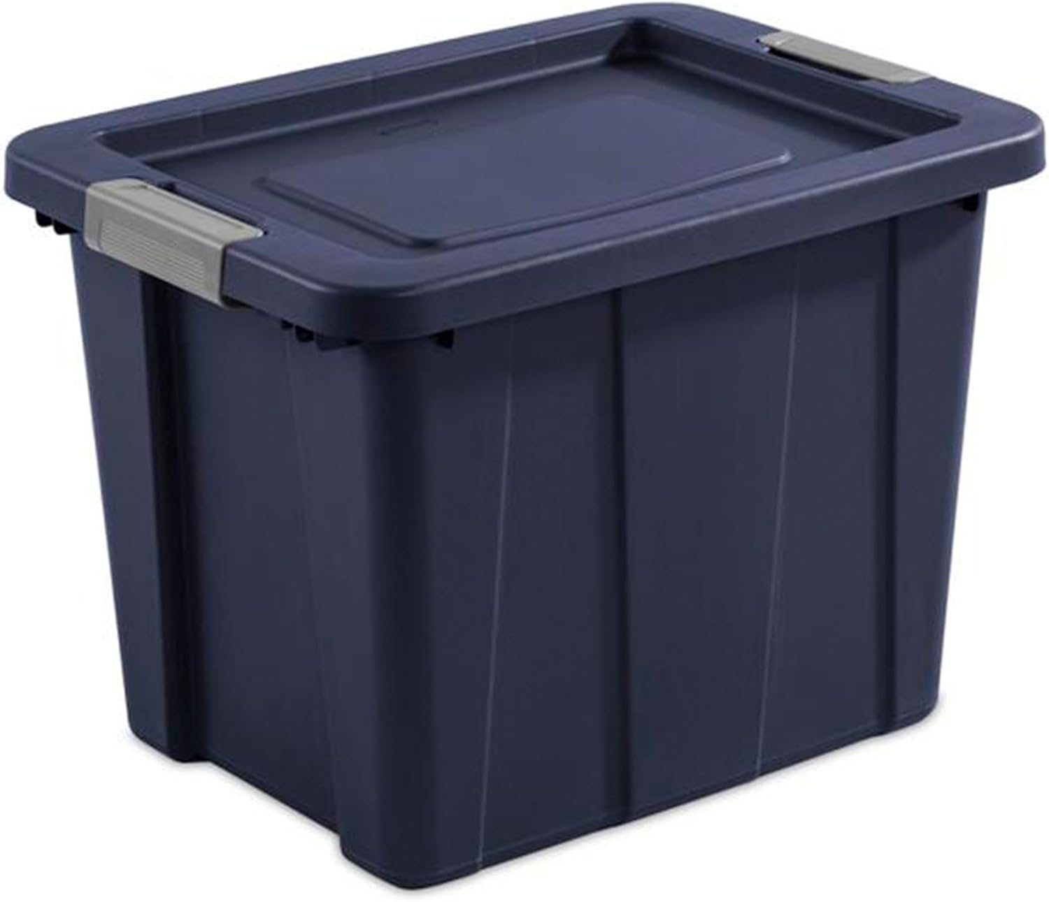 Sterilite 18-Pack Storage Bins with Lids, Heavy Duty Totes, Tuff1, 18 Gallon, Dark Indigo
