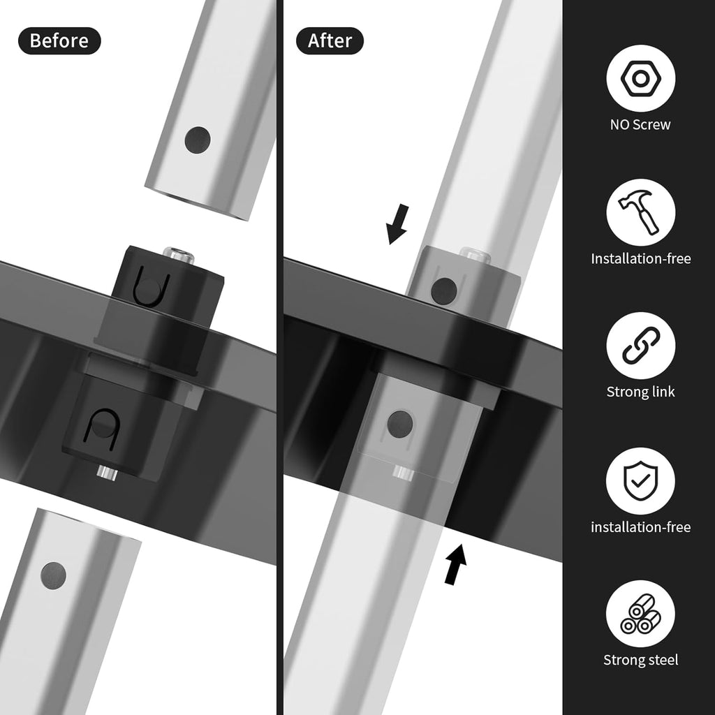 3 Tier Rolling Cart,Plastic Utility Cart with Handle,Rolling Carts with Wheels,Utility Cart with Lockable Casters, Multi-Functional Organizer Cart for Bedroom, Living Room, Kitchen,Office(Black)