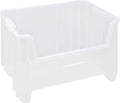 Hudson Exchange 20" x 15" x 12.5" (54 Pack) Plastic Giant Stackable Hopper Bin Container, Clear
