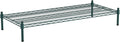 21" x 48" NSF Green Wire Stationary Dunnage Storage Rack with 8" Posts Ideal for Commercial Kitchen Home Garage Warehouse Shelters