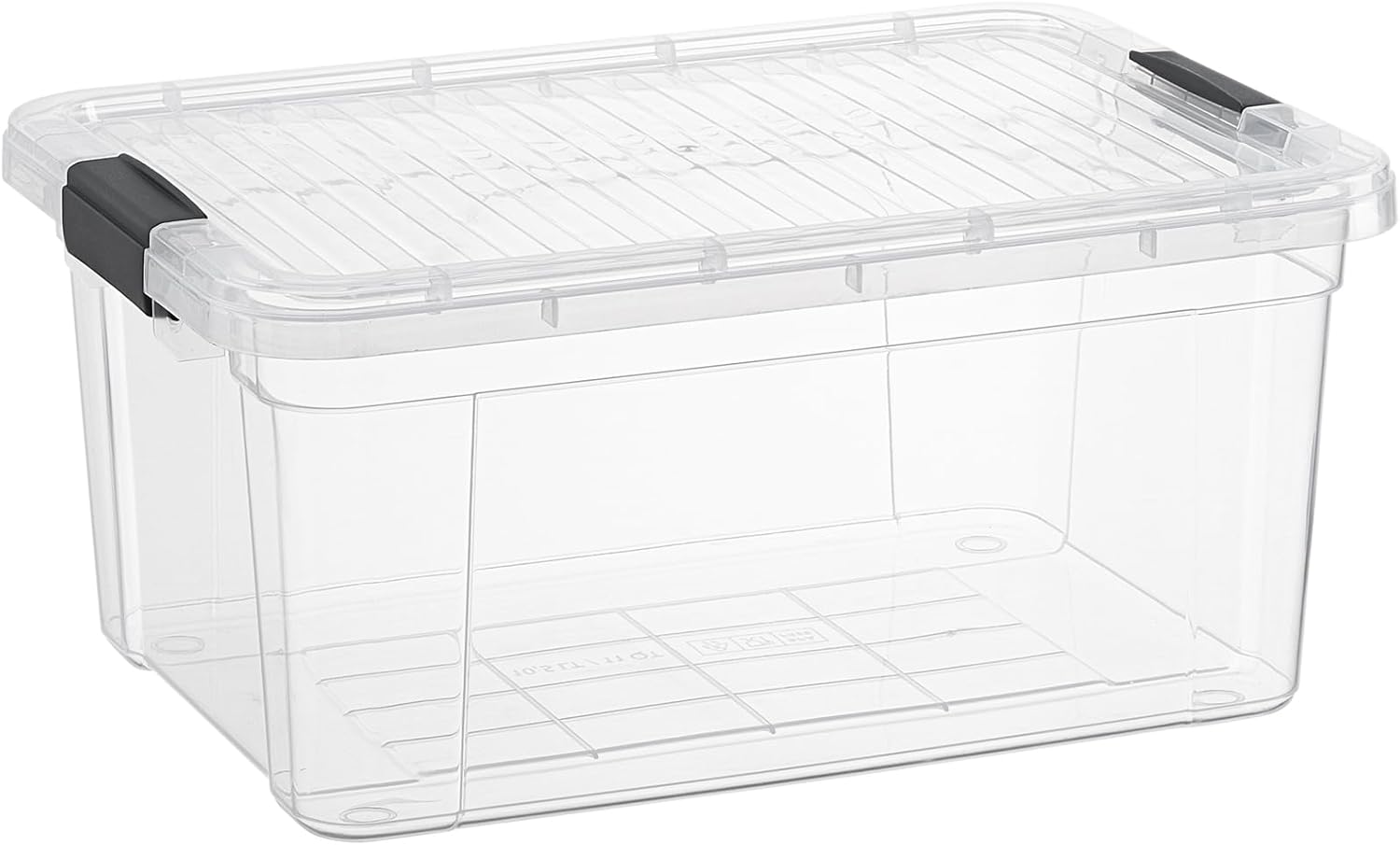 Superio Clear Plastic Storage Bin with Lid, 11 Qt, Non-Toxic, BPA Free, Odor Free, Organizer Storage Box, Stackable Plastic Tote for Home, Garage, School, and Office