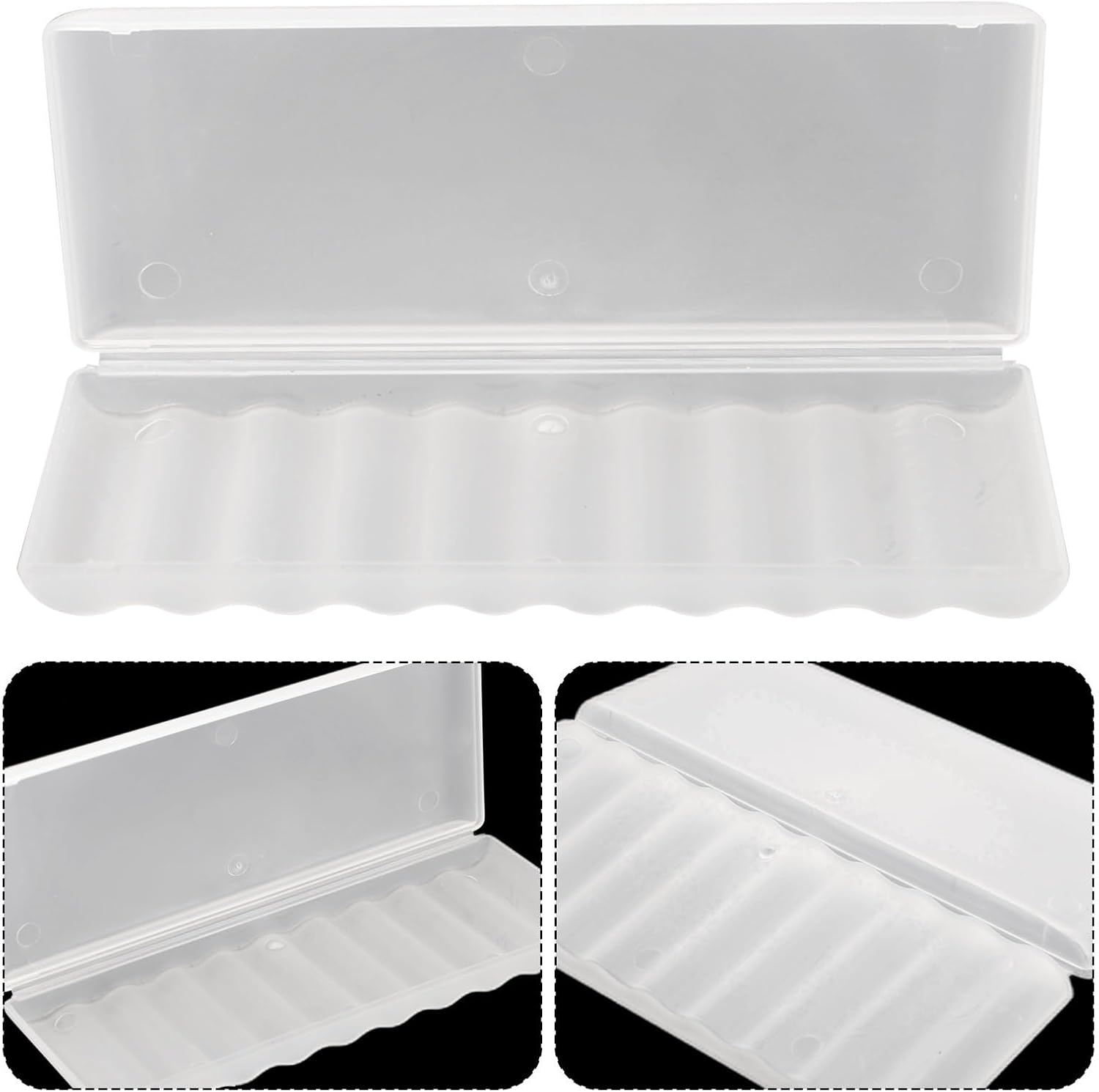 AAA Battery Storage Case Holder Box Battery Plastic Case 10 Slots AA AAA Storage Organizer PP Material Secure Closure Portable Compact Battery Holder Box(AA-10 Slots)