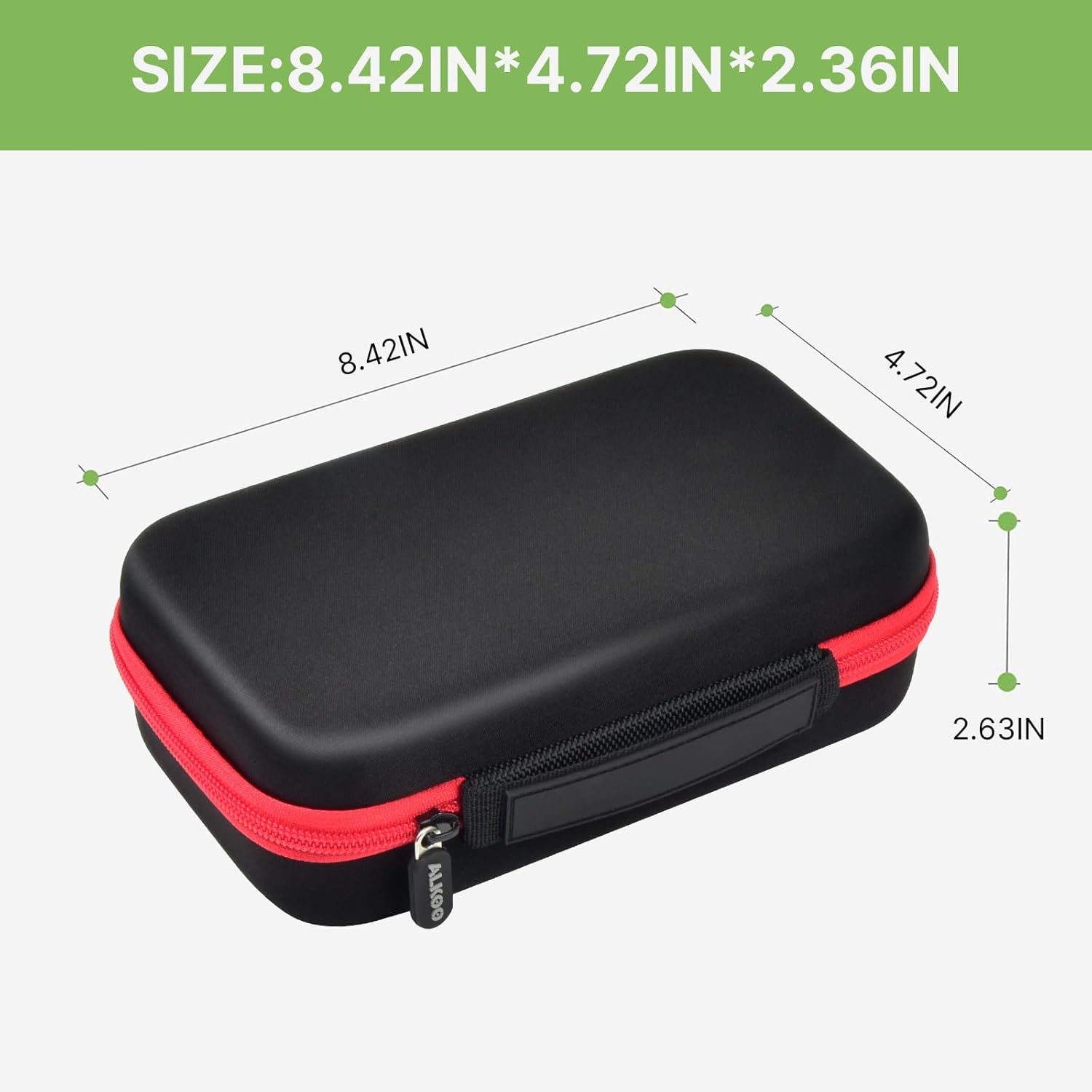ALKOO Battery Organizer Storage Holder Case Box for 69+ Batteries AA AAA C Cell 9V 3V Lithium - No Tester Included (Red)