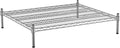 30" x 36" NSF Chrome Wire Stationary Dunnage Storage Rack with 8" Posts, Ideal for Commercial Kitchen, Home, Garage, Warehouse, Shelters
