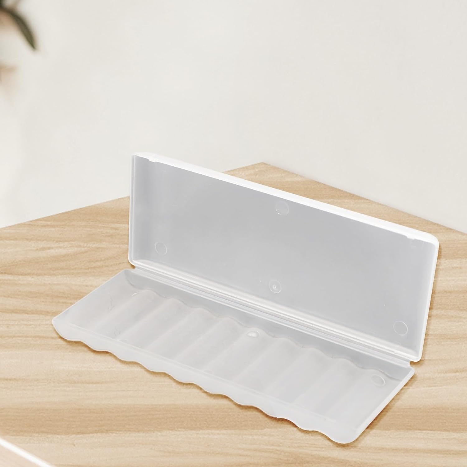 AAA Battery Storage Case Holder Box Battery Plastic Case 10 Slots AA AAA Storage Organizer PP Material Secure Closure Portable Compact Battery Holder Box(AA-10 Slots)