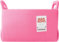 Collapsible Felt PINK Storage Bin Medium 11"x7.1"x7.1" – Foldable Basket with Handles for Closet, Toy Storage, Laundry Room Organization, Decorative Storage Bins for Shelves, Cube Storage