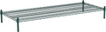 24" x 60" NSF Green Wire Stationary Dunnage Storage Rack with 8" Posts Ideal for Commercial Kitchen Home Garage Warehouse Shelters
