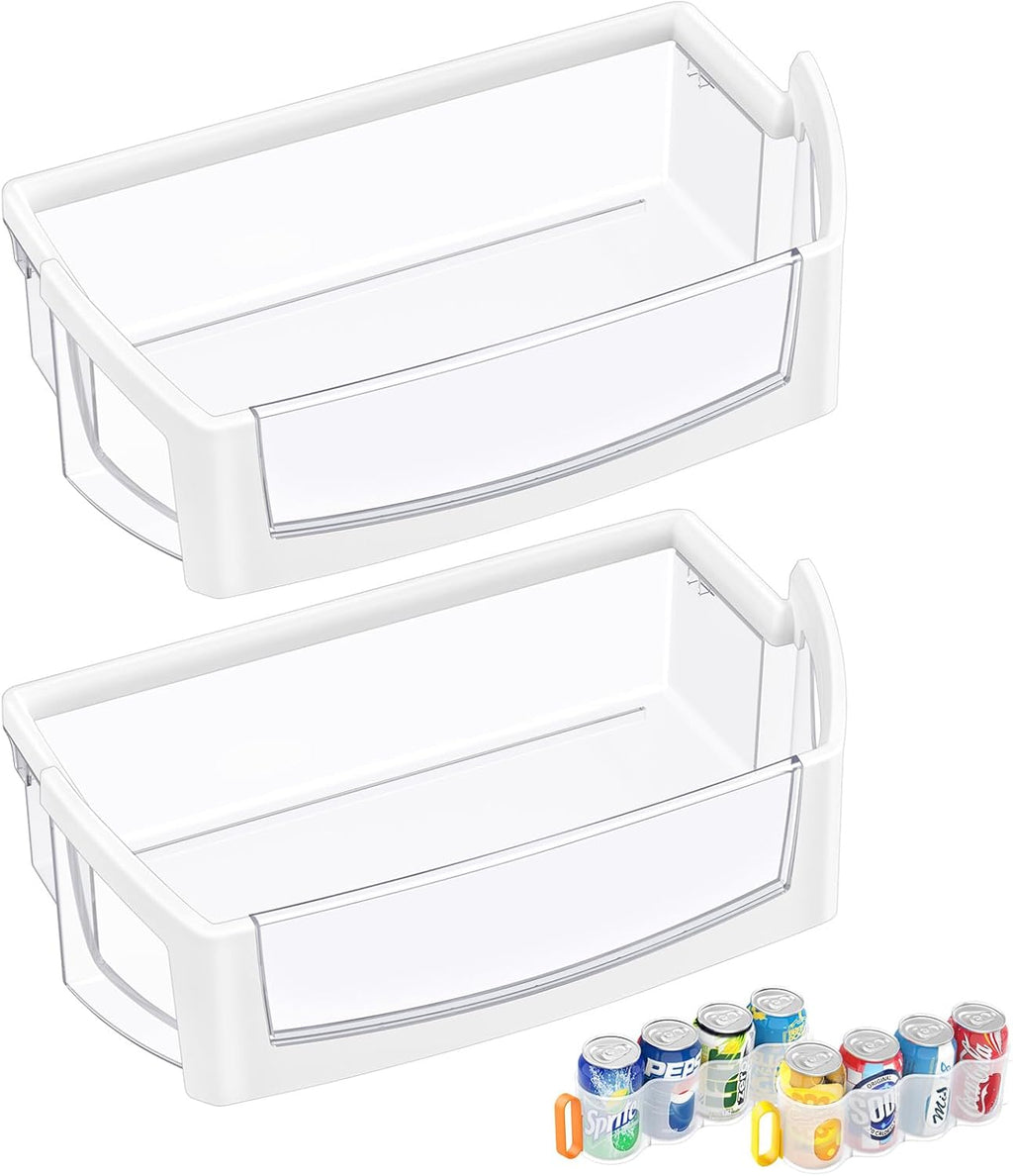 (2 PACK) UPGRADED WPW10224961 Refrigerator Door Bin Shelf Compatible with Whirlpool Refrigerator Door Shelf W10224961 AP6017170,For Whirlpool Replacement Door Shelf Parts WRX735SDBM, WRF555SDH