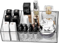 Clear Acrylic Makeup Organizer | Vanity Tray for Lipstick, Perfumes, Eyeshadow & Cosmetics