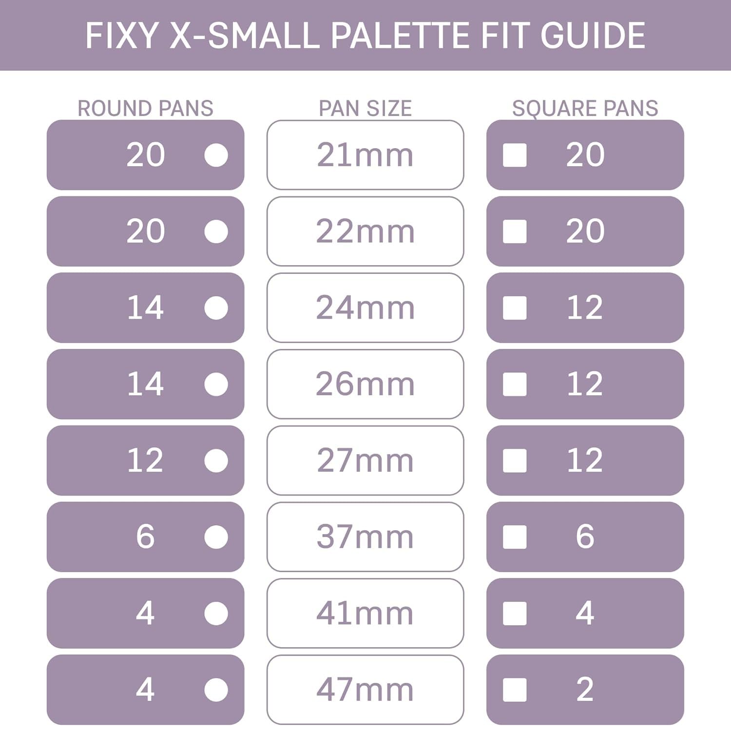 FIXY Empty Magnetic Makeup Palette Set of 5 (4.8"x4.0") and 20 Magnetic Metal Round Pans of 27mm | Travel Friendly Empty Palette | Depotting, Organizing Eyeshadow, Blush, Foundation and Face Powder