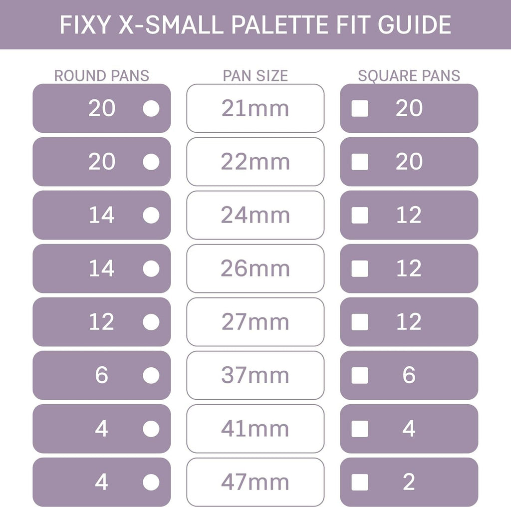 FIXY Empty Magnetic Makeup Palette Set of 2 (4.8"x4.0") with Clear Top – Depot & Declutter Your Makeup | Travel Friendly Empty Palette | Customizable & Portable Organizer For Eyeshadow, Blush & More