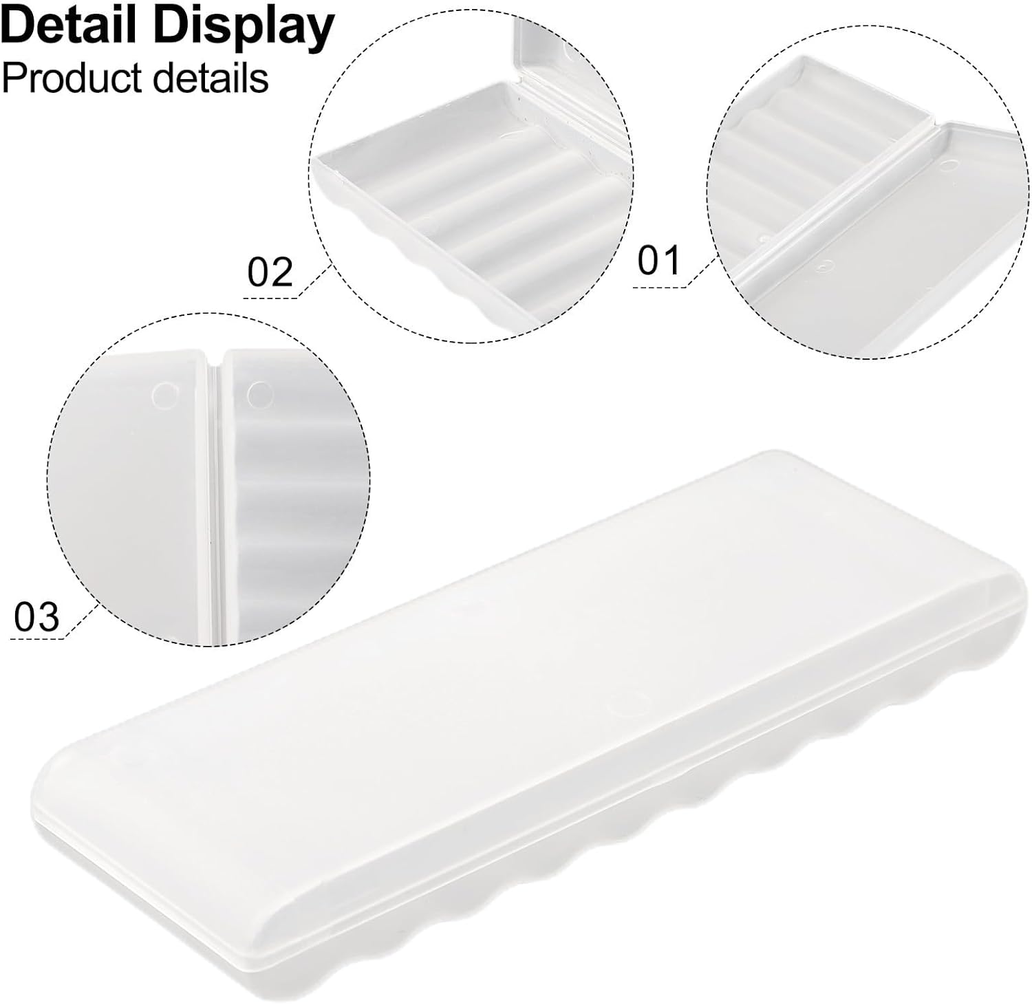 AAA Battery Storage Case Holder Box Battery Plastic Case 10 Slots AA AAA Storage Organizer PP Material Secure Closure Portable Compact Battery Holder Box(AA-10 Slots)