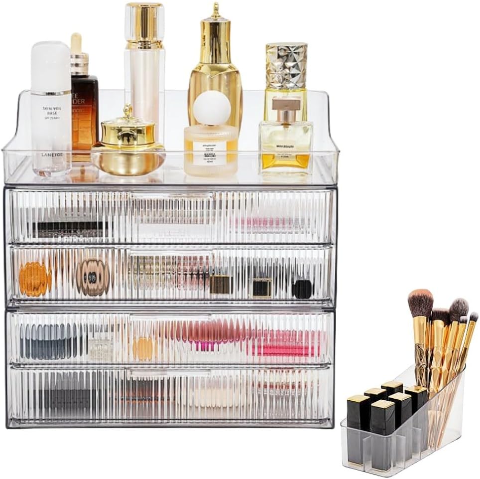 Makeup Organizer Countertop Large Cosmetic Display Cases Cosmetic Organizer Skin care Organizer