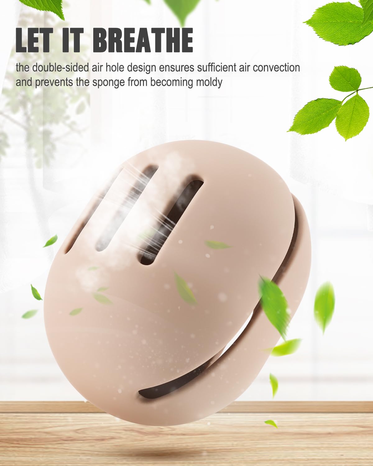 FERYES 2 PCS Makeup Sponge Holder – Shatterproof Eco-Friendly Silicone Beauty Make Up Blender Case for Travel