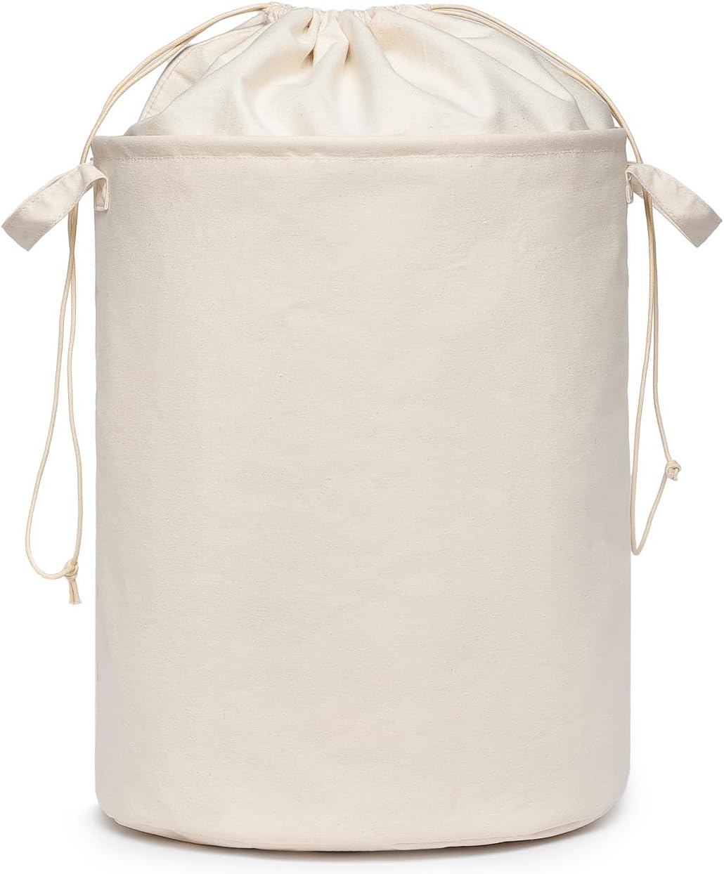 Foldable Storage Bins with Lids Cotton Canvas Rectangular Storage Box Ideal for Organization Lightweight and Durable (13.78 x 17.52)