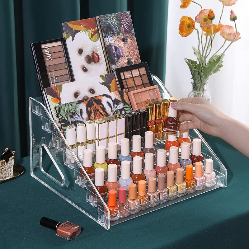 Nail Polish Organizer - Sunglasses Organizer - Clear Eyeglasses Display - Eyeglasses Storage - Essential Oils Holder(6 layer)