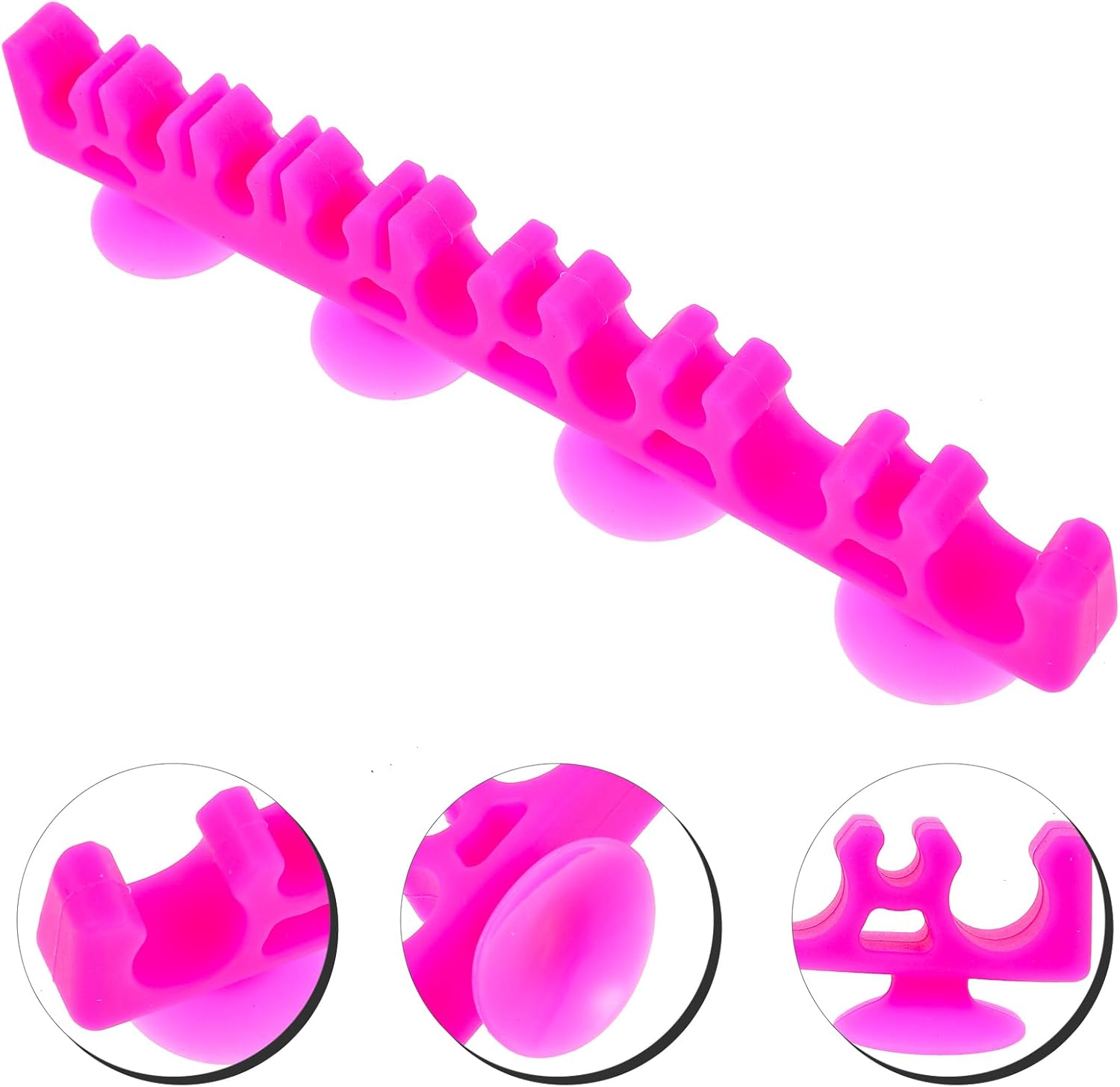 1Pcs Silicone Make up Brush Holder Cosmetic Brush Drying Rack Silicone Makeup Brush Storage Rack Bursh Display Stand with Suction Cup for Bursh and Pen