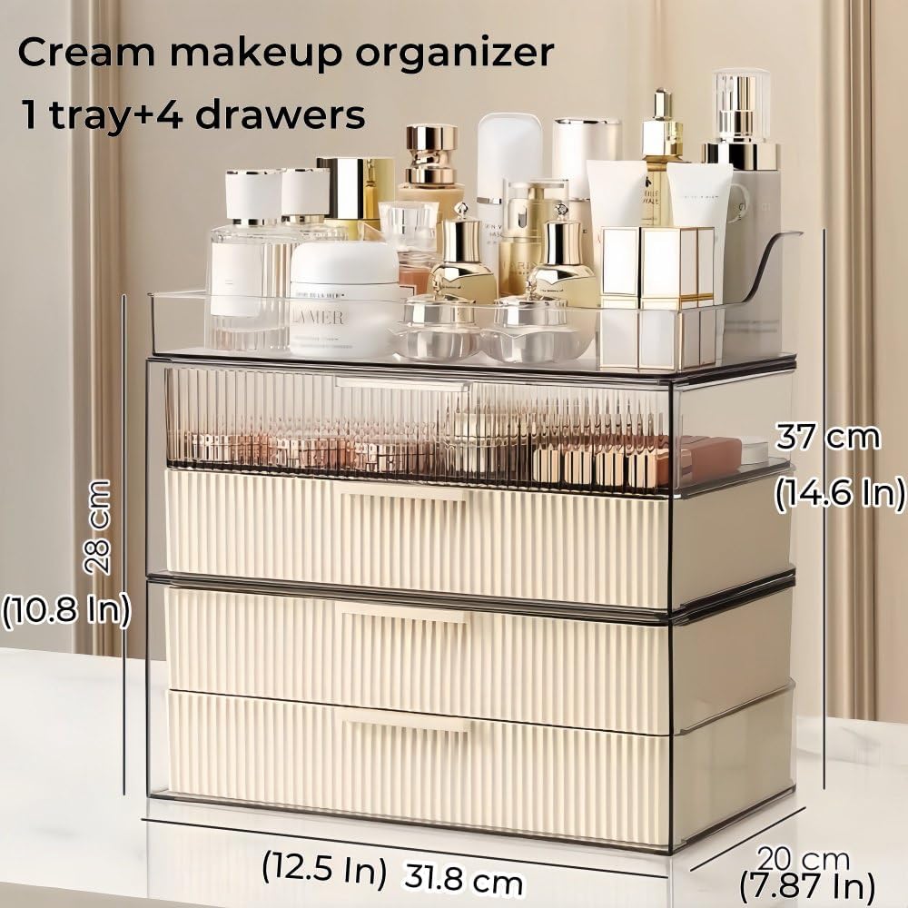 Makeup Organizer Countertop Large Cosmetic Display Cases Cosmetic Organizer Skin care Organizer