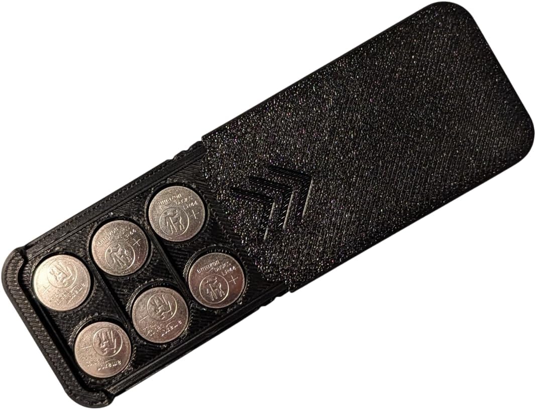 3BP - Size LR44 (6X) Battery Case, Pocket Size Storage Container
