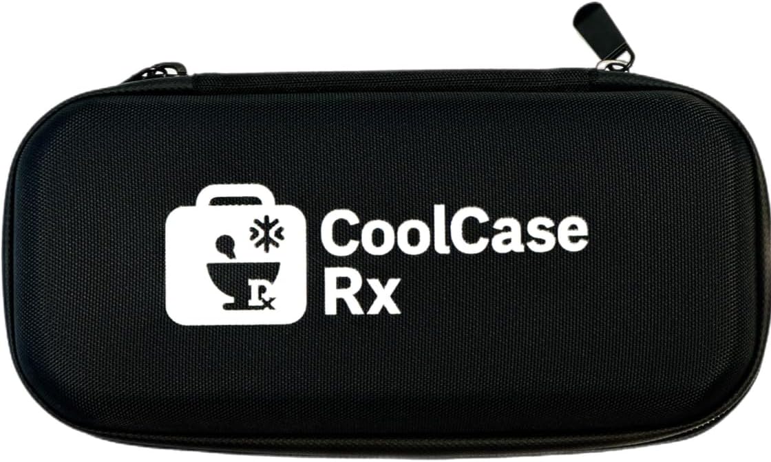 Insulin Cooling Case – Portable Travel Medication Bag with Ice Pack for Diabetes & Temperature-Sensitive Medicine (Black)