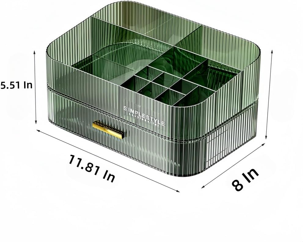 Makeup Organizer with Drawers Stackable Skincare Cosmetic Makeup organization for vanit Bathroom Desk Countertop