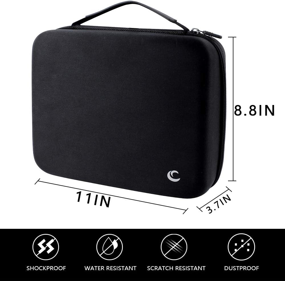 Comecase Hard Battery Organizer Storage Box Carrying Case Bag - Holds 80 Batteries AA AAA C D - - with Battery Tester BT-168 (Bag Only)