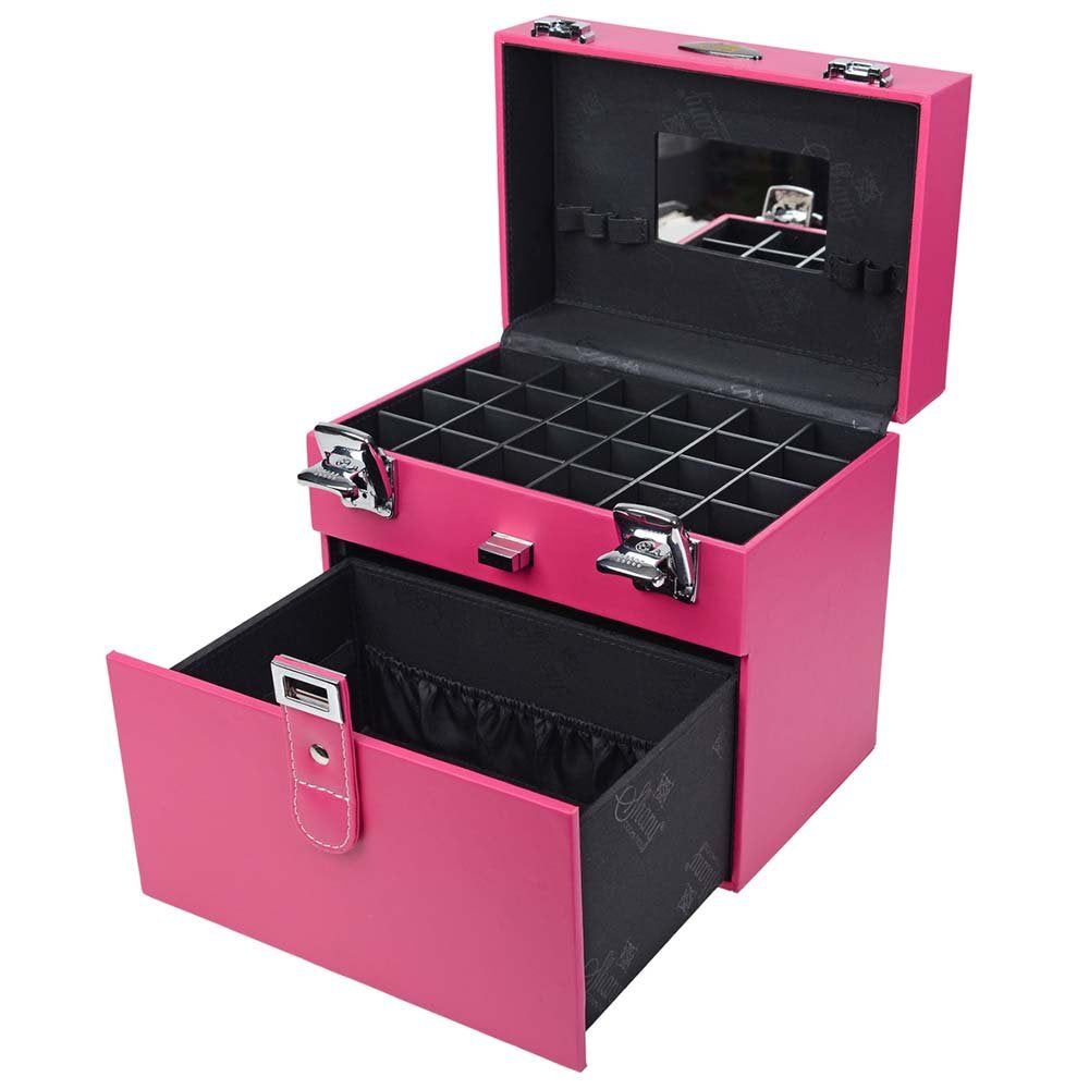 SHANY Color Matters - Makeup Travel Case Nail Accessories Organizer and Makeup Train Case - Makeup Storage Box - Sugar Gum