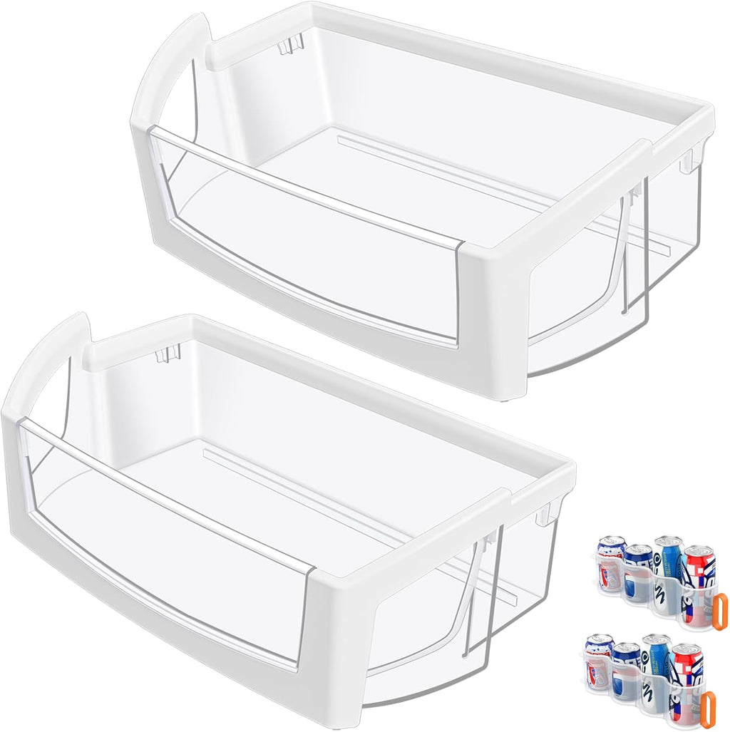 [2 Pack] Upgraded WPW10224961 W10224961 Refrigerator Door Shelf Bin Compatible with Whirlpool Maytag Refrigerator Door Shelf WRX735SDBM00 WRF555SDFZ00 WRF555SDH WRF555SDFZ PS11750660 Fridge Bin Right