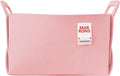 Collapsible Felt BABYPINK Storage Bin Large 14.6"x9.4"x9.4" – Foldable Basket with Handles for Closet, Laundry Room Organization, Toy Storage, Decorative Storage Bins for Shelves, Nursery