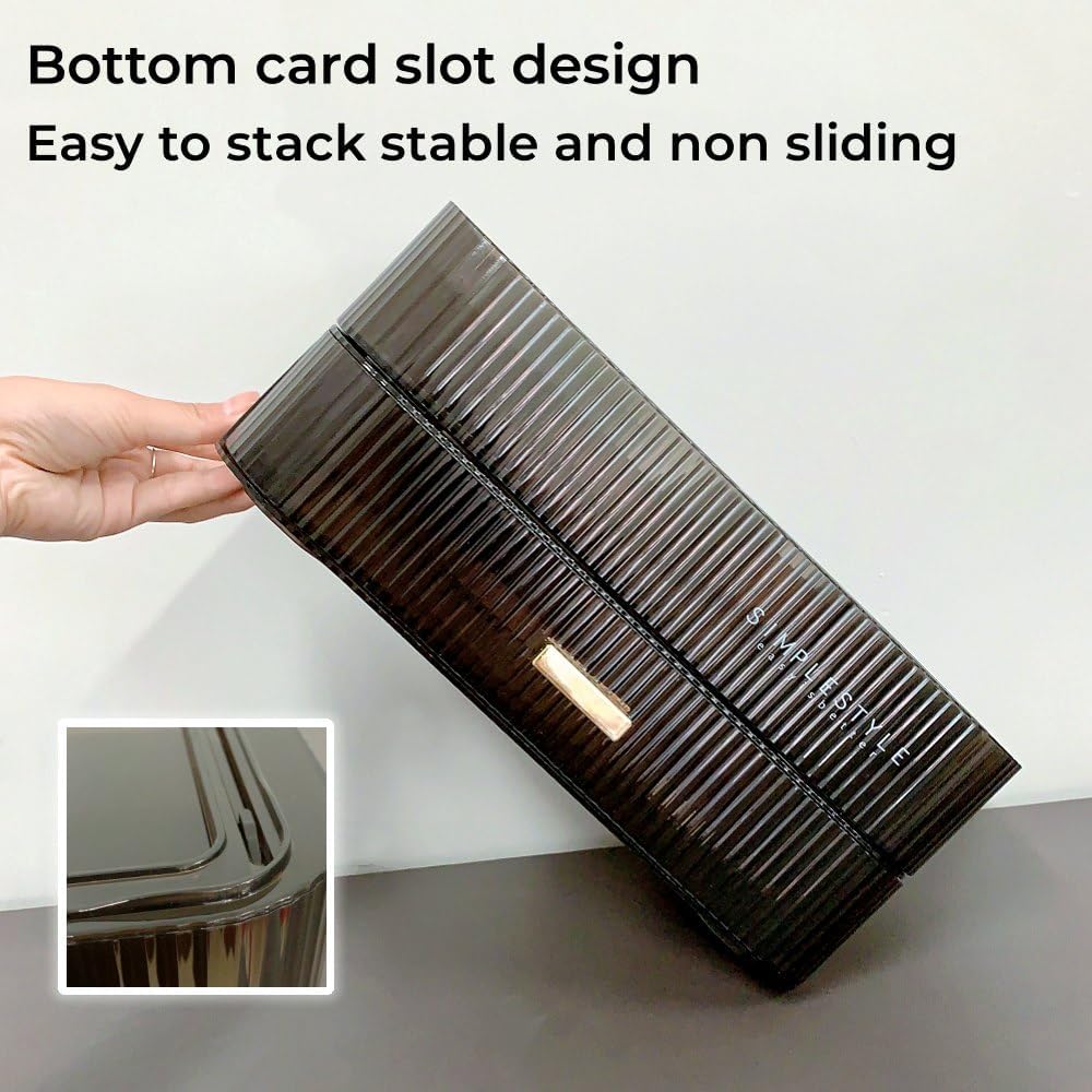 Makeup Organizer with Drawers Stackable Skincare Cosmetic Makeup organization for vanit Bathroom Desk Countertop