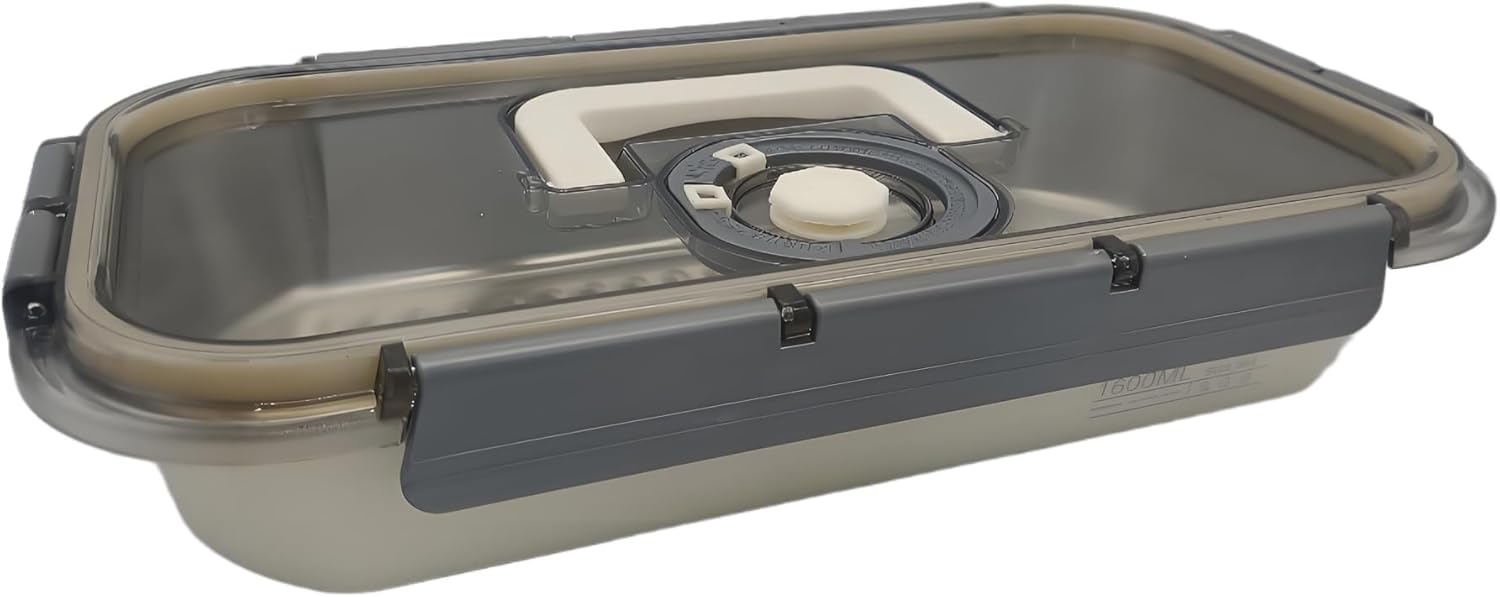 2Pack Deli Meat Container & Bacon Container for Refrigerator & Chease Keeper– 304SS Airtight Fridge Storage Box with Date Tracker, BPA-Free & Dishwasher Safe,Creamy White