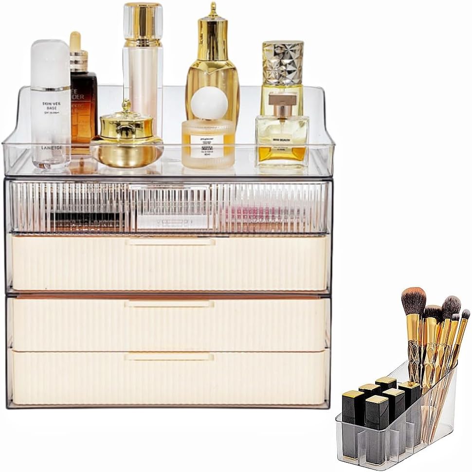 Makeup Organizer Countertop Large Cosmetic Display Cases Cosmetic Organizer Skin care Organizer