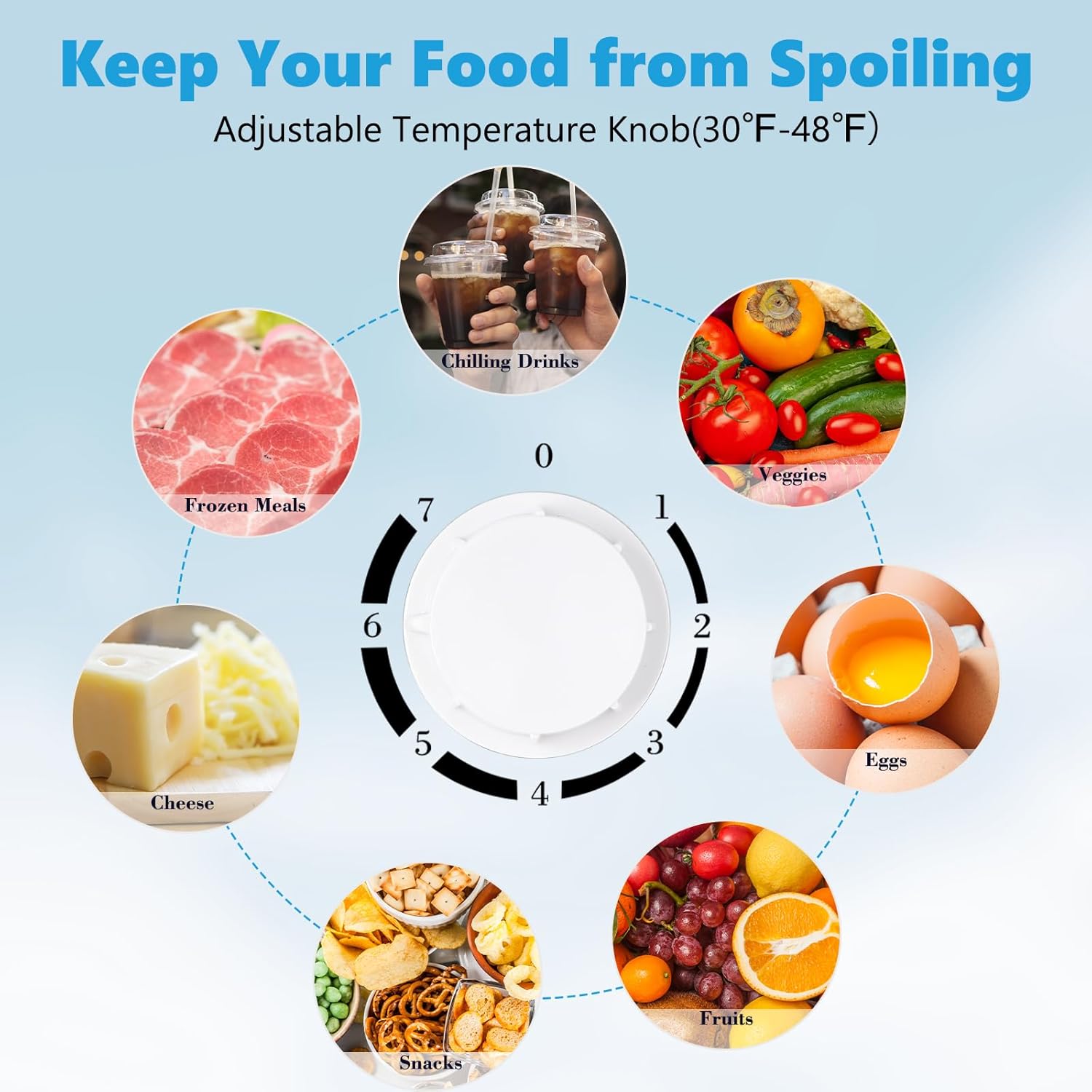 1.6 Cu.ft Mini Fridge with Freezer, Compact Refrigerator, Single Reversible Door, Ultra Quiet, Energy Efficient for Office, Dorm, Bedroom, Apartment, White