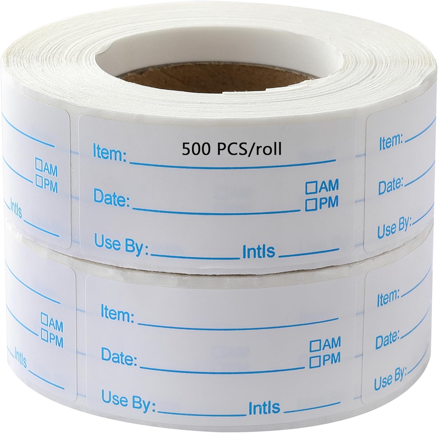 1000 Labels for Food Containers, No-Residue Food Labels and Easy to Write on, Removable Date Freezer Labels Sticker, 1 x 2 Inch