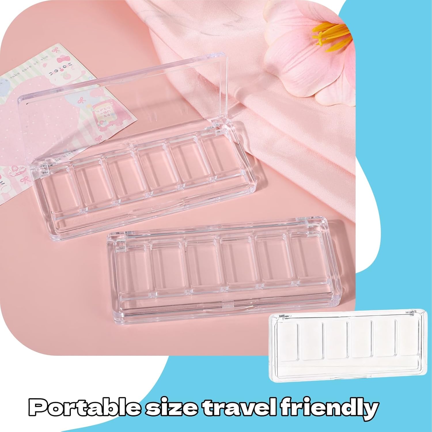 Empty Lipstick Palette Practical Cosmetic Organizer Empty Cosmetic Container Depotting Makeup Containers for Professional Makeup Storage and Display Solutions