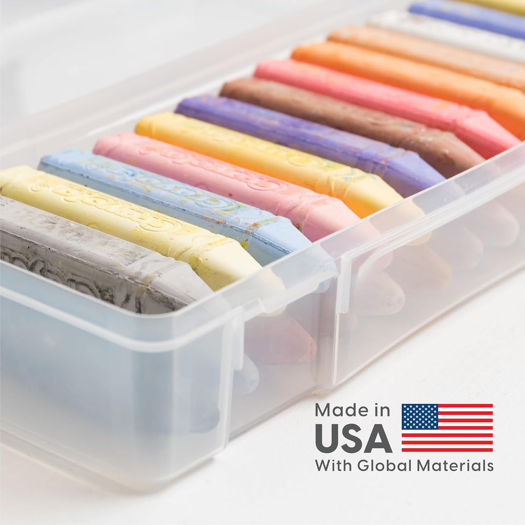 IRIS USA Pencil Case Boxes, 6-Pack, |Made in USA|, Plastic Bead Organizing Containers with Snap Lid for Arts, Crafts, Ephemera, Stickers, & Dance Cheer, Clear - Large